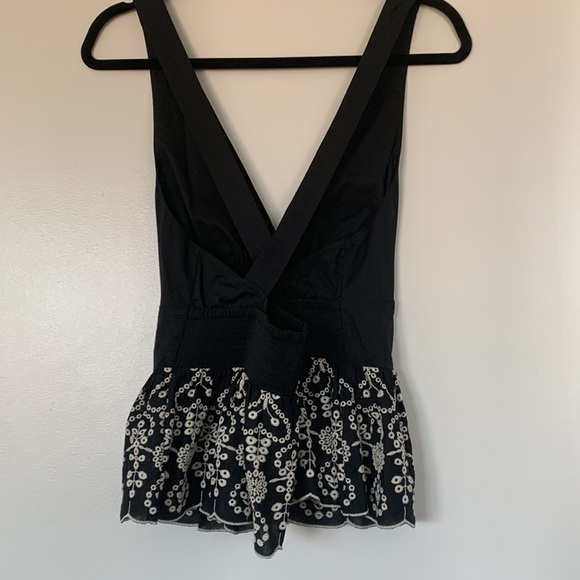 Express Low Back Black Peplum Tank, Medium NWOT - Picture 3 of 6